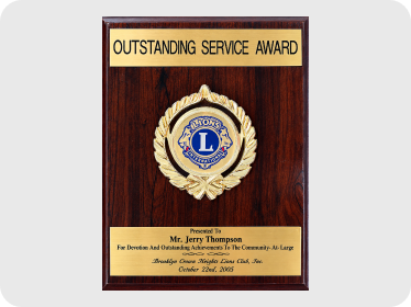 Lions Club Outstanding Service Award